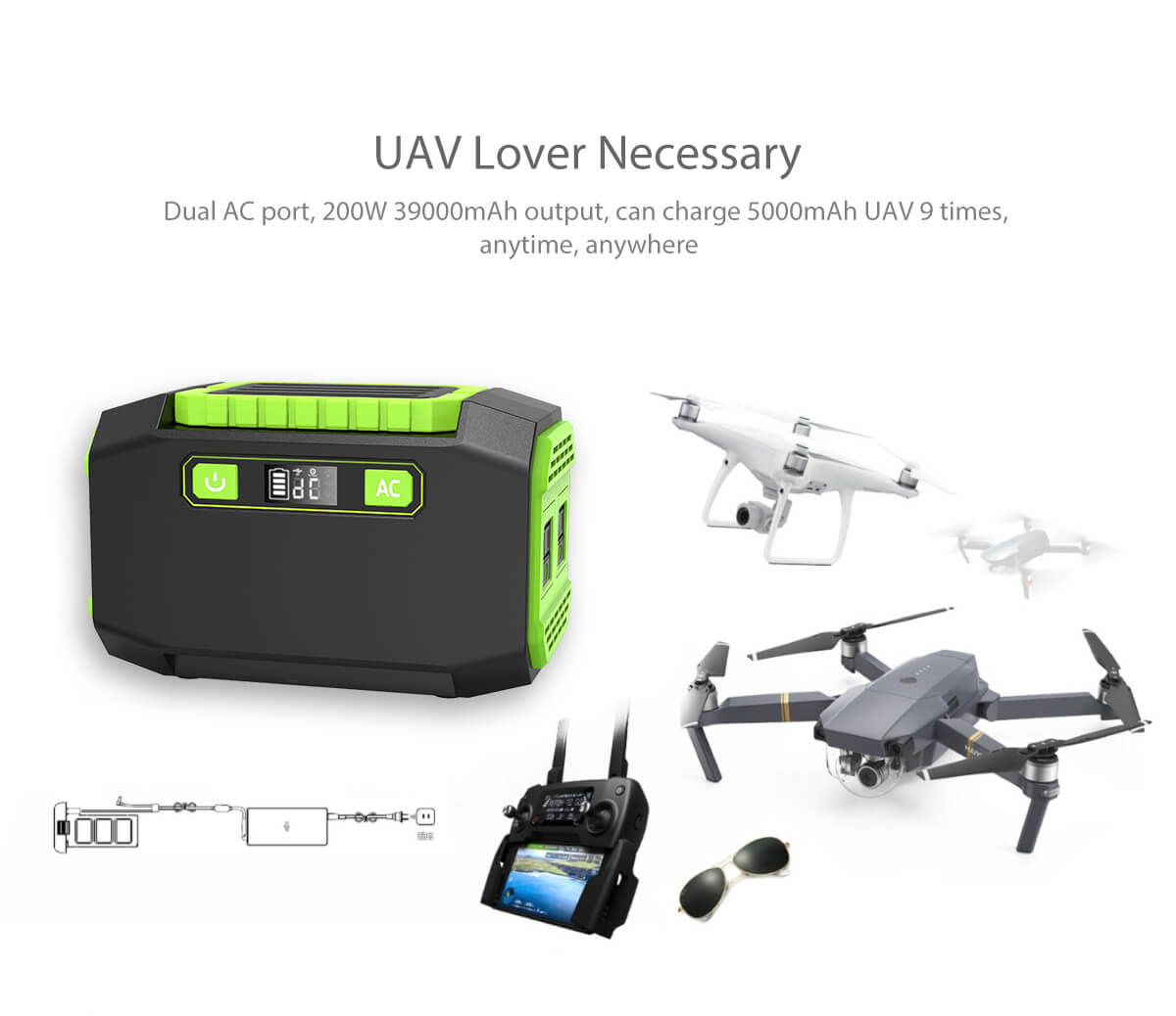 Stesen Janakuasa Mudah Alih untuk UAV