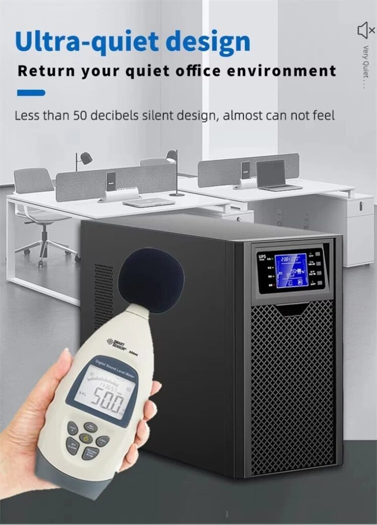 catu daya tak terputus dengan desain yang sangat senyap