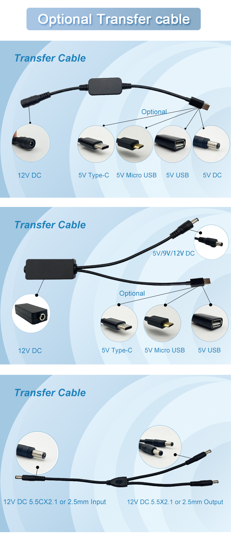 baterai cadangan untuk kabel transfer router