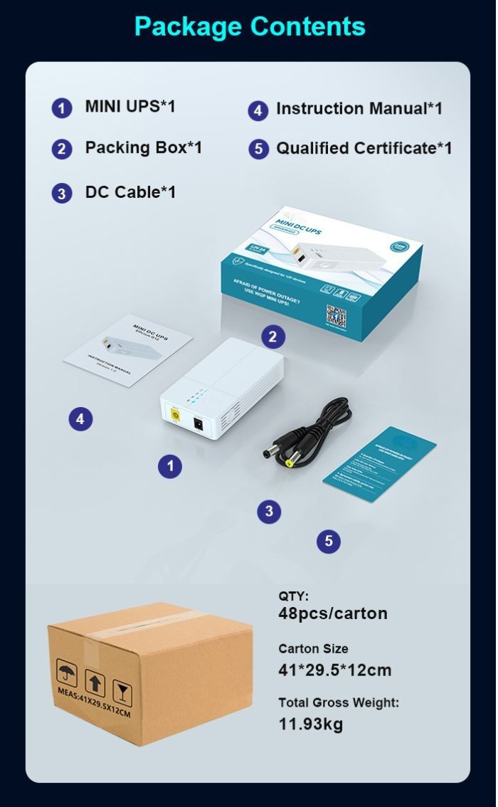 Wholesale 12V Mini UPS Bulk Packaging & Logistics Data