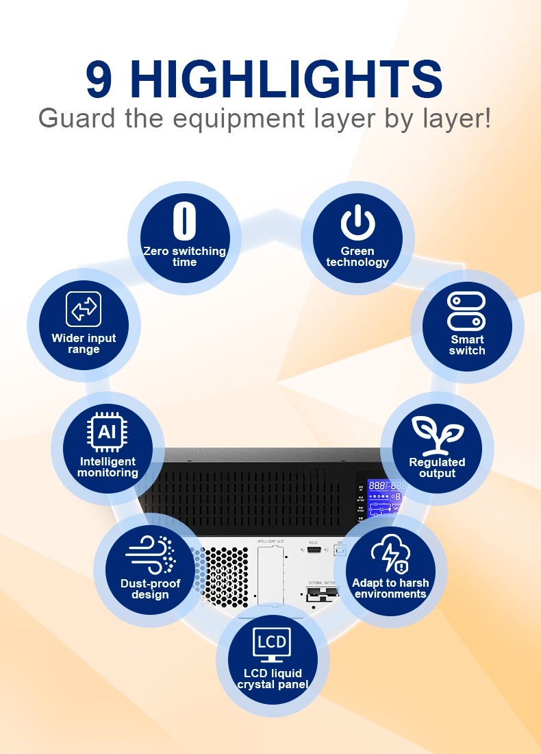 9 Highlights of 1KVA Rack Mounted Online UPS