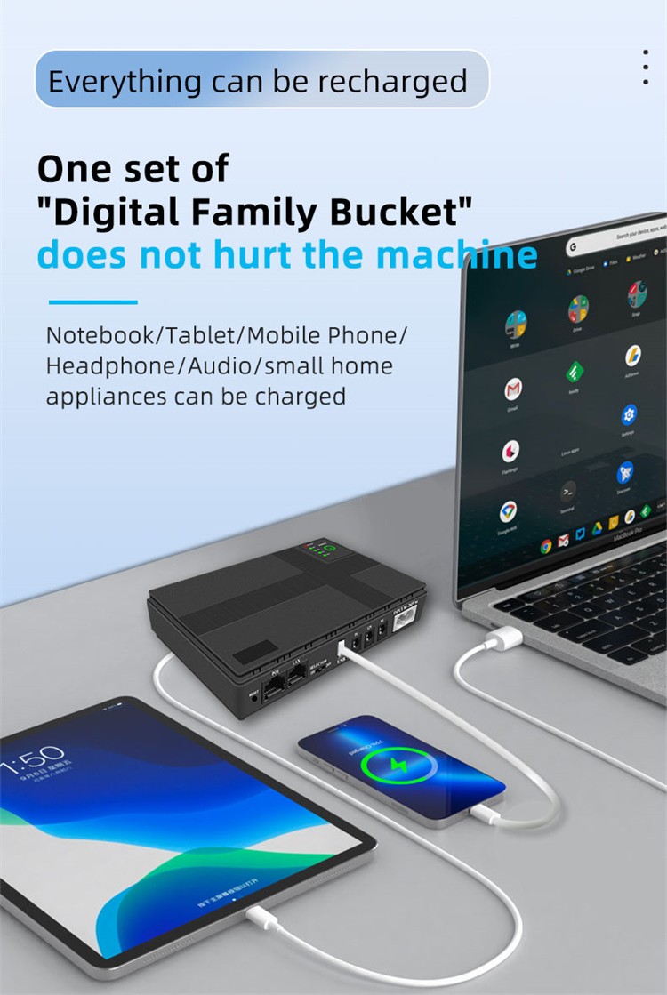 All-in-One Power Solution for Laptops, Tablets, & Mobile